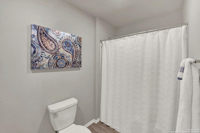 1919 Goldfinch, New Braunfels, TX 78130 - full bathroom featuring toilet and wood finished floors