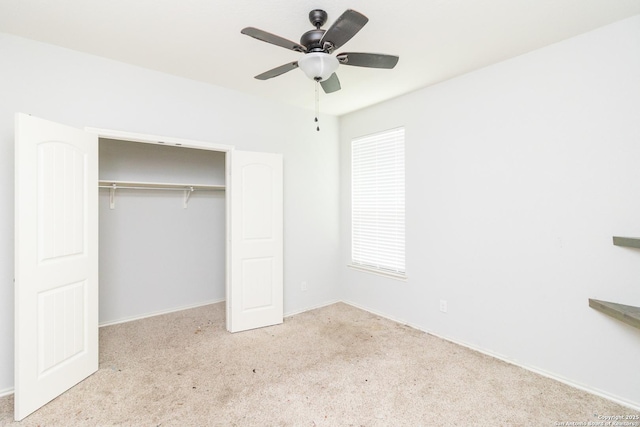 13131 Piper Sonoma, San Antonio, TX 78253 - unfurnished bedroom with a closet, carpet floors, baseboards, and a ceiling fan