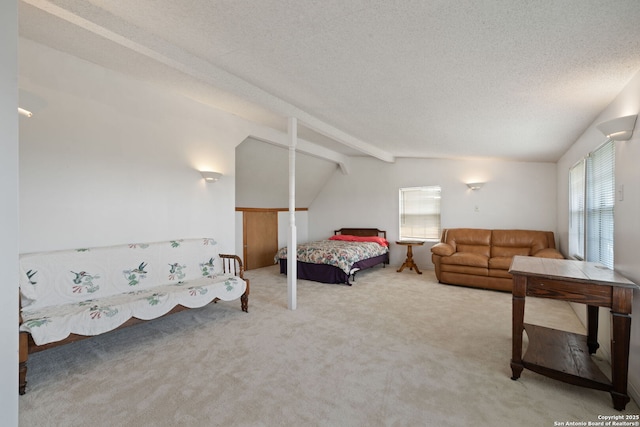 388 Oak, Pipe Creek, TX 78063 - carpeted bedroom with a textured ceiling
