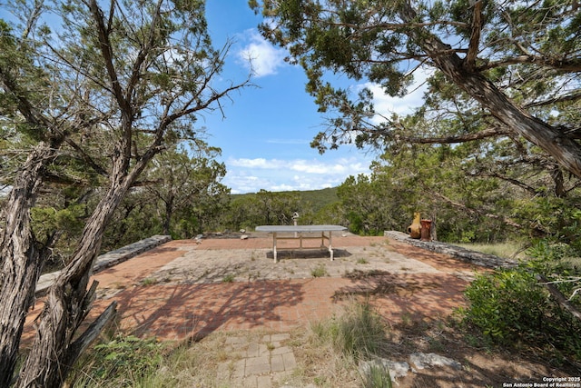 388 Oak, Pipe Creek, TX 78063 - view of yard featuring a wooded view