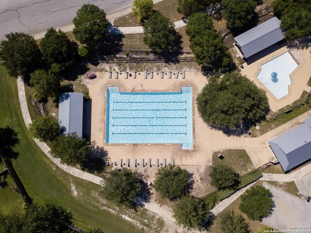 807 Swenson Rnch, San Antonio, TX 78245 - aerial view of a pool