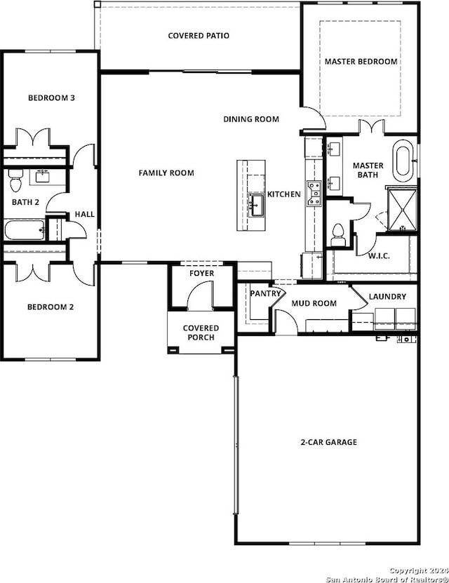 207 Azalea Aly, Castroville, TX 78009 - property floor plan
