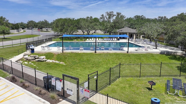 27218 Spiral Cyn, San Antonio, TX 78261 - community pool featuring view of scattered trees