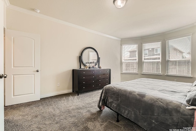 2215 Zachry, New Braunfels, TX 78132 - carpeted bedroom featuring crown molding and baseboards