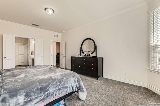 2215 Zachry, New Braunfels, TX 78132 - bedroom featuring ornamental molding, multiple windows, carpet, and baseboards