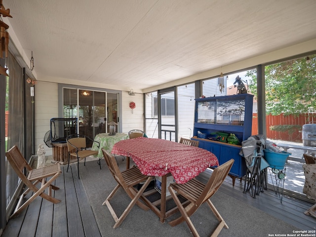 7815 Bypass Shls, San Antonio, TX 78244 - sunroom / solarium featuring outdoor dining area