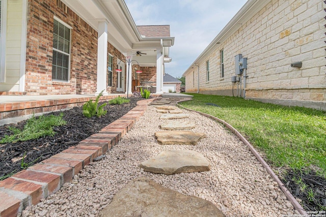 1459 Janets, New Braunfels, TX 78130 - view of yard featuring a porch