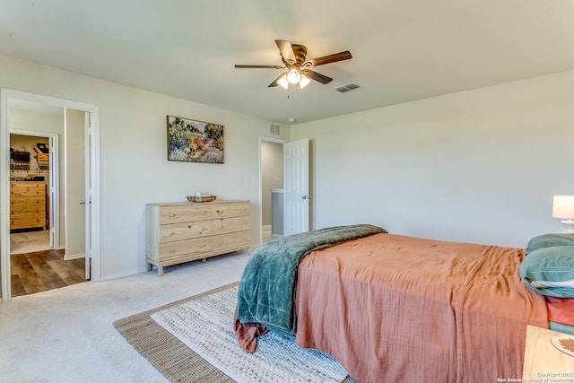 7010 Whipsaw Pt, San Antonio, TX 78253 - bedroom with carpet floors, baseboards, and a ceiling fan