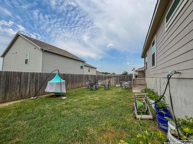 2340 Arctic Warbler, New Braunfels, TX 78130 - view of yard with a vegetable garden