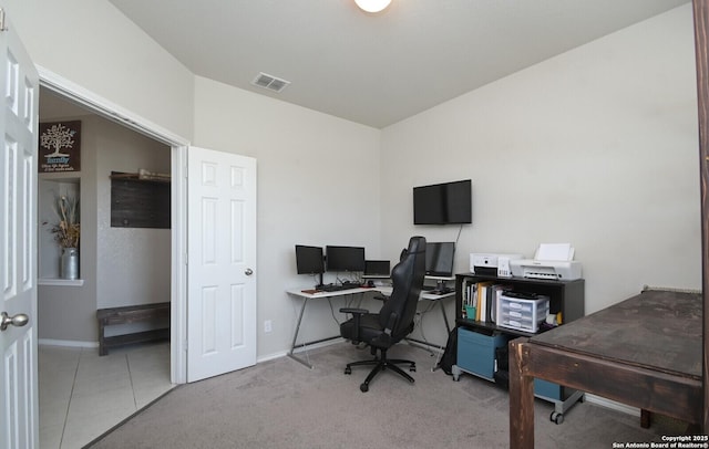 5727 Ivans Farm, San Antonio, TX 78244 - tiled office featuring baseboards