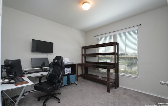 5727 Ivans Farm, San Antonio, TX 78244 - carpeted home office featuring baseboards