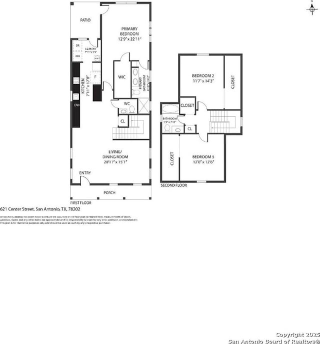 621 Center St, San Antonio, TX 78202 - home floor plan