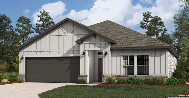 1614 La Grande Jatte, San Antonio, TX 78253 - view of front of house with roof with shingles, board and batten siding, and a garage