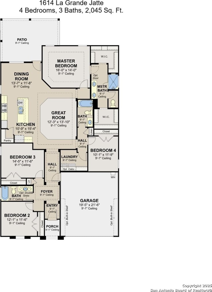 1614 La Grande Jatte, San Antonio, TX 78253 - property floor plan