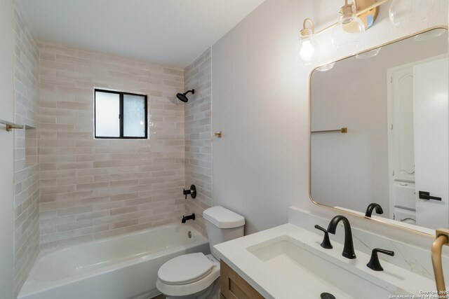 7927 Misty Park, San Antonio, TX 78250 - full bath featuring bathtub / shower combination, toilet, and vanity