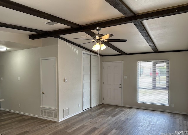 459 Maddux, San Antonio, TX 78227 - entryway with wood finished floors, ceiling fan, and baseboards