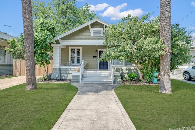 419 Wickes, San Antonio, TX 78210 - view of front facade with a porch and driveway