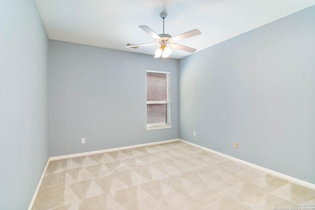 2426 Enfield Grove, San Antonio, TX 78231 - empty room with baseboards, carpet floors, and a ceiling fan