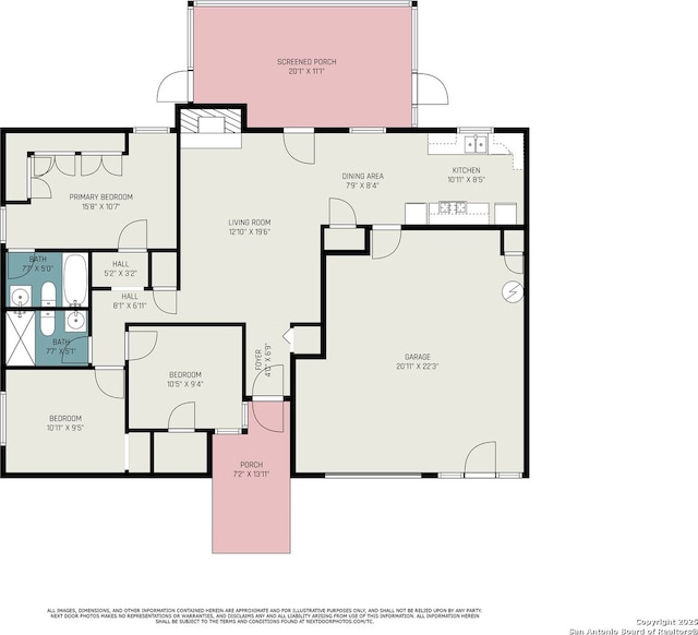 5954 Oak Run, San Antonio, TX 78247 - room layout