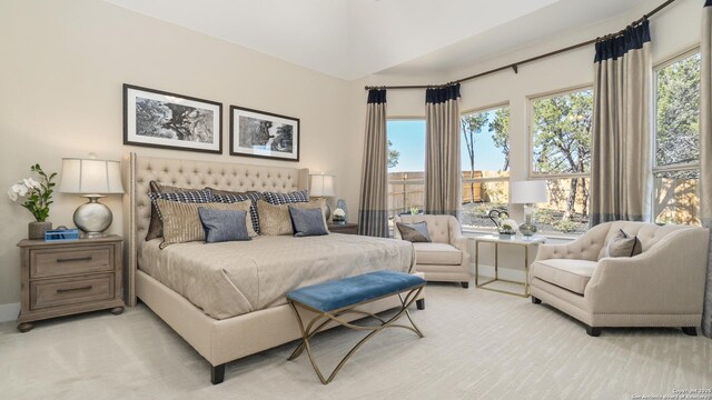 4207 Colina Crst, San Antonio, TX 78261 - bedroom with light colored carpet and baseboards