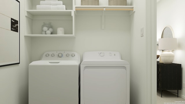 31947 Ambrose St, Bulverde, TX 78163 - washroom featuring washing machine and clothes dryer