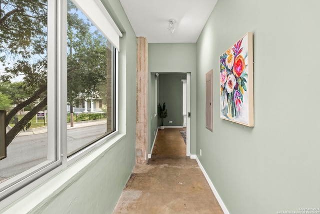 1115 S Alamo St Unit 2211, San Antonio, TX 78210 - hall with concrete floors and baseboards
