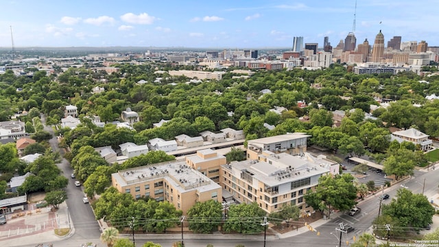 1115 S Alamo St Unit 2211, San Antonio, TX 78210 - bird's eye view of a skyline view and a tree filled landscape