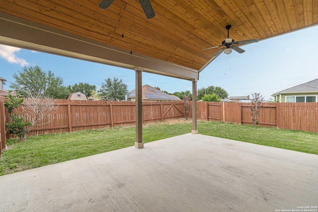 15522 Echo, Selma, TX 78154 - view of patio / terrace featuring a ceiling fan