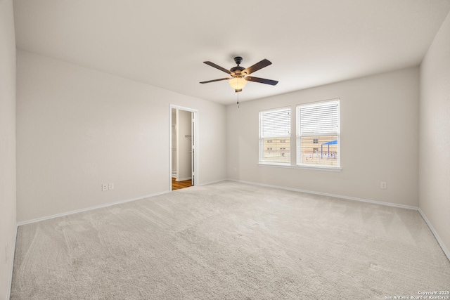 13731 Redtail Lndg, San Antonio, TX 78253 - carpeted empty room with ceiling fan and baseboards