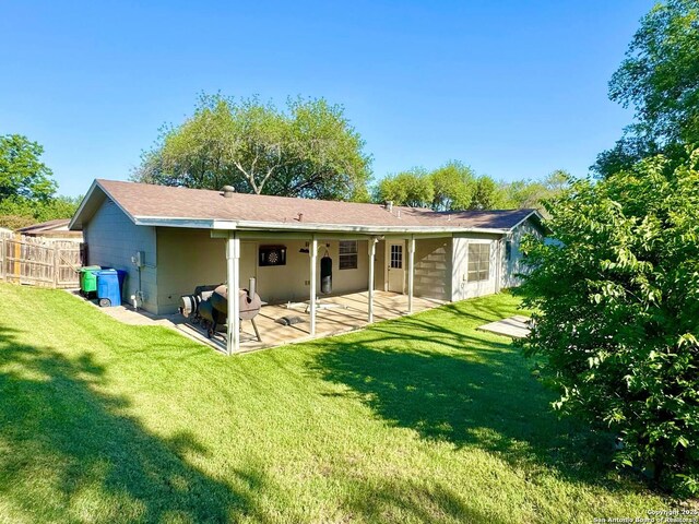 1303 Billings Dr, San Antonio, TX 78245 - rear view of house featuring a patio