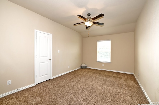 14402 Palomino Pl, San Antonio, TX 78254 - empty room featuring carpet floors, a ceiling fan, and baseboards
