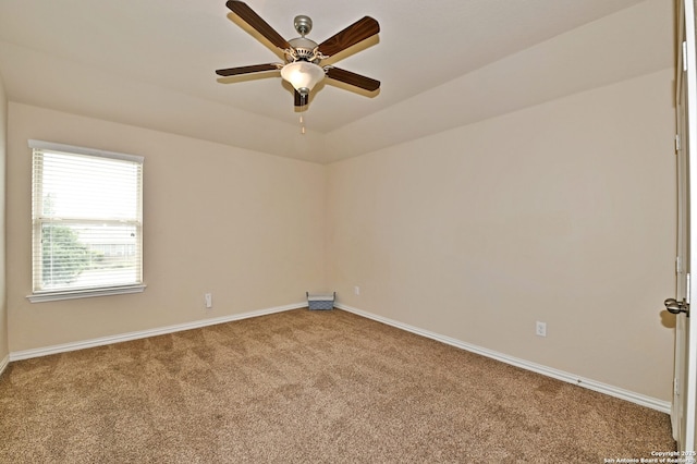 14402 Palomino Pl, San Antonio, TX 78254 - carpeted empty room featuring baseboards and ceiling fan