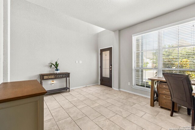 2126 Elysian, San Antonio, TX 78253 - home office with healthy amount of natural light, light tile patterned floors, and baseboards
