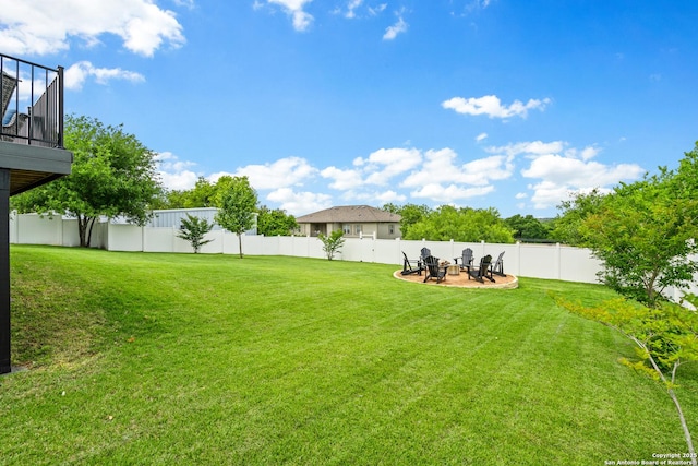 508 Main, Marble Falls, TX 78654 - view of yard with a patio area and a fire pit