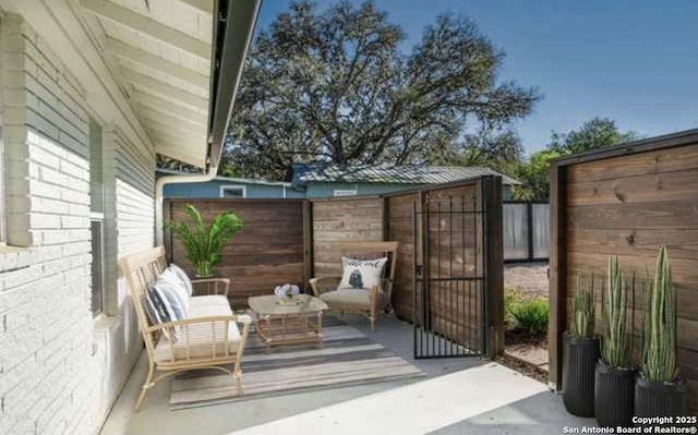224 Frey, Boerne, TX 78006 - view of patio / terrace with fence