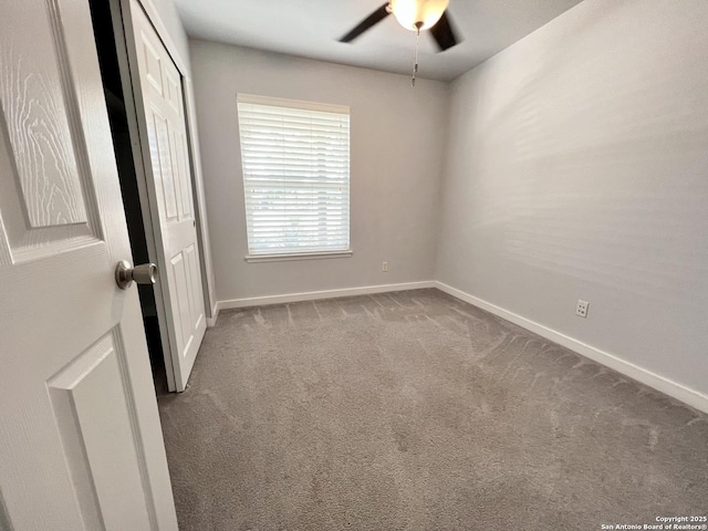224 Frey, Boerne, TX 78006 - carpeted empty room with ceiling fan and baseboards
