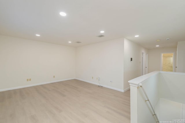 5118 Kayla Brk, San Antonio, TX 78251 - unfurnished room with recessed lighting, light wood-type flooring, and baseboards