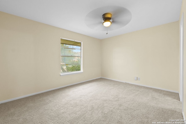6123 Farragut, San Antonio, TX 78238 - carpeted empty room with a ceiling fan and baseboards