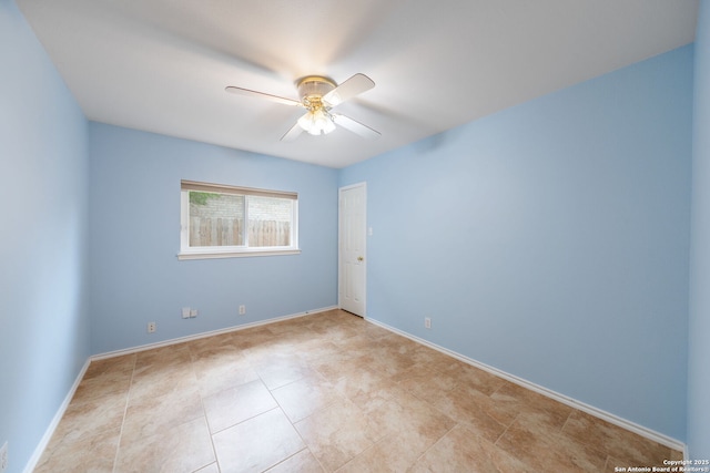 11819 Wheathill, San Antonio, TX 78253 - empty room featuring ceiling fan and baseboards