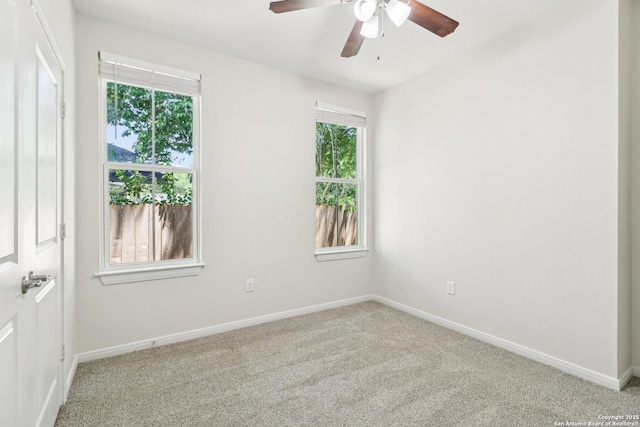 306 Joe Blanks St, San Antonio, TX 78237 - carpeted empty room featuring ceiling fan, healthy amount of natural light, and baseboards