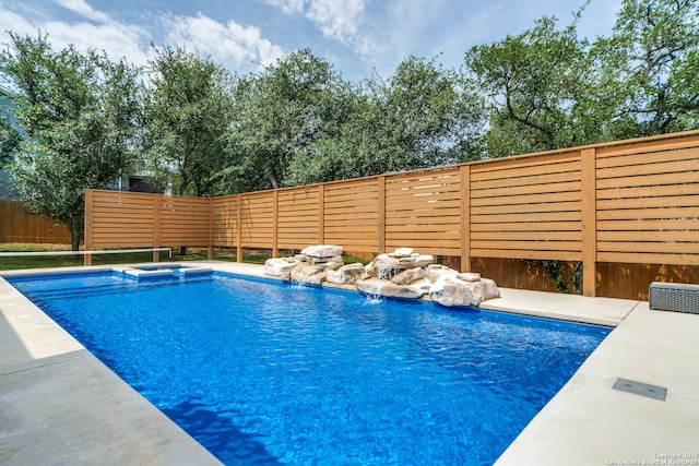 29121 Ismorada, San Antonio, TX 78260 - view of pool with fence and a pool with connected hot tub