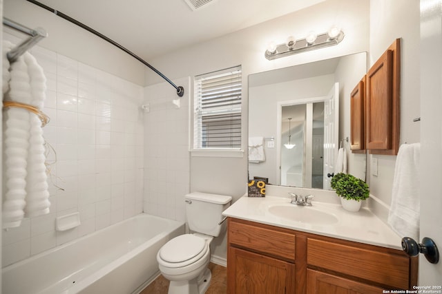 17026 Darien Wing, San Antonio, TX 78247 - full bath featuring toilet, vanity, and shower / bathtub combination
