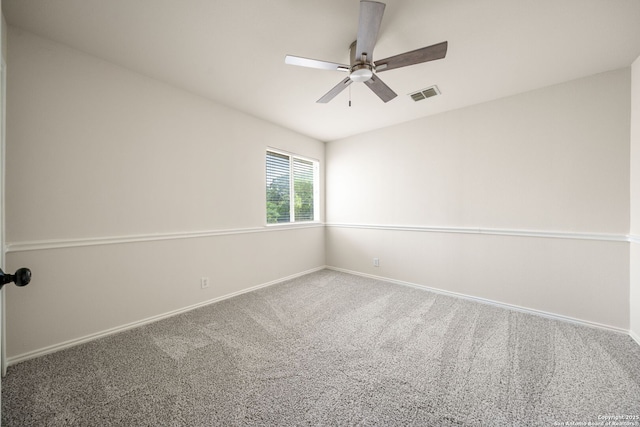 17026 Darien Wing, San Antonio, TX 78247 - unfurnished room featuring a ceiling fan, carpet floors, and baseboards