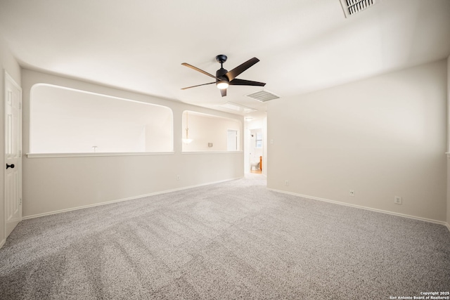 17026 Darien Wing, San Antonio, TX 78247 - unfurnished room with a ceiling fan, carpet, and baseboards