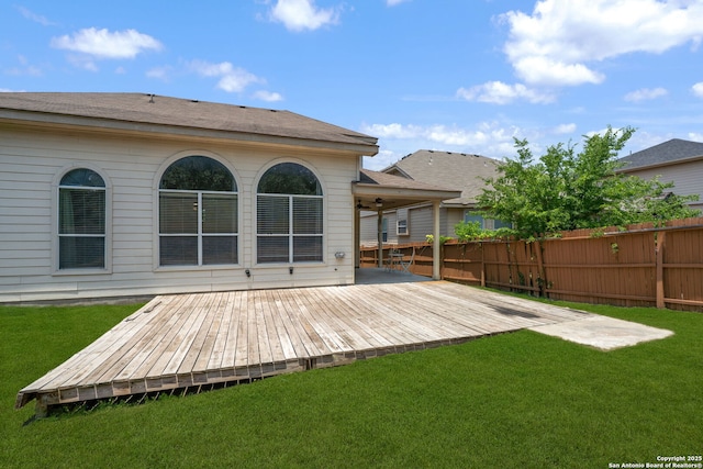 17026 Darien Wing, San Antonio, TX 78247 - rear view of house with a deck and roof with shingles