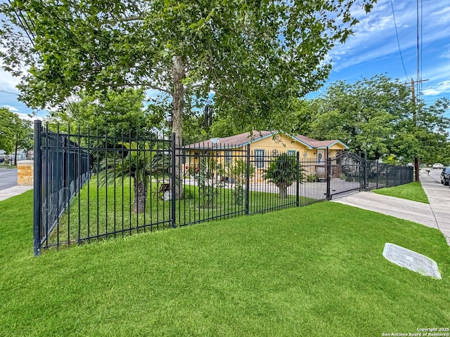 602 Hortencia Ave, San Antonio, TX 78237 - view of yard with driveway