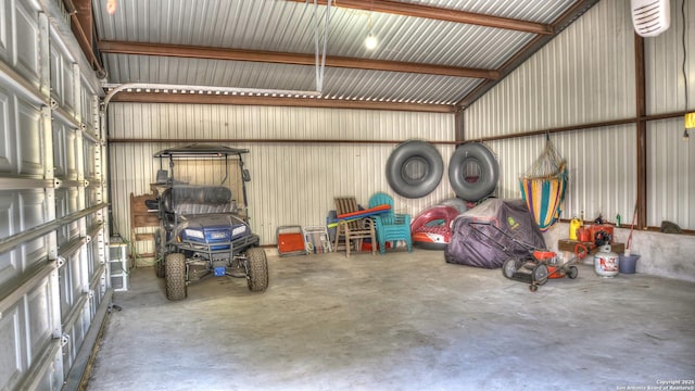 211 Roy Chisum Rd, Leakey, TX 78873 - garage featuring metal wall