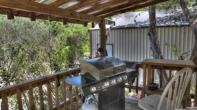 211 Roy Chisum Rd, Leakey, TX 78873 - deck featuring a grill