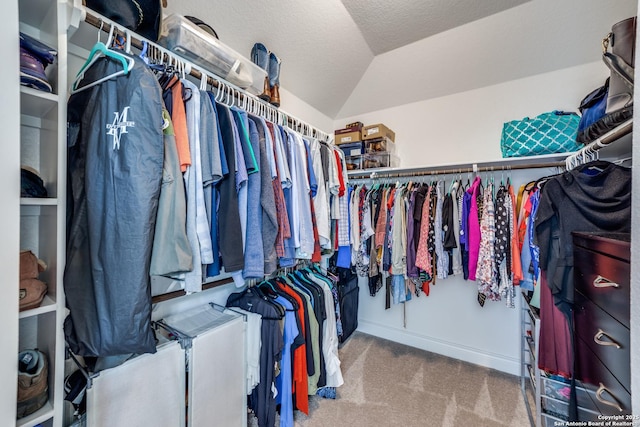 12531 Yancey, San Antonio, TX 78253 - spacious closet featuring lofted ceiling and carpet floors