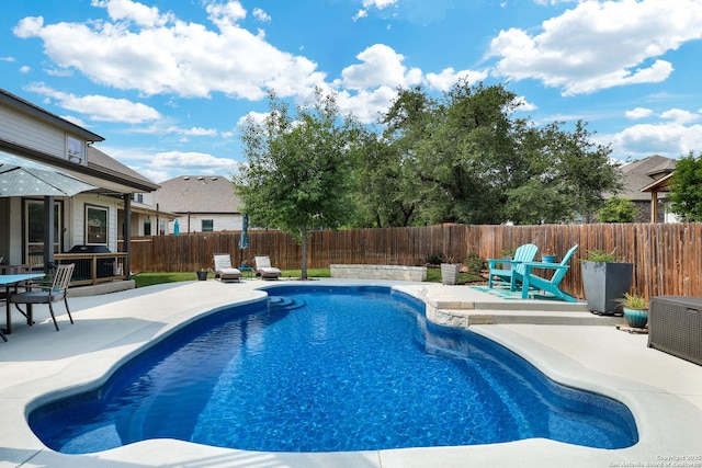 27210 Camellia, Boerne, TX 78015 - view of pool with a patio area and a fenced backyard